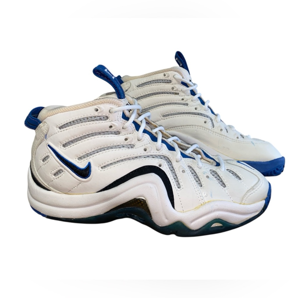 Vintage 1996 Nike Air Zoom Challenge II Andre Agassi White Blue Spark 7.5 Shoes